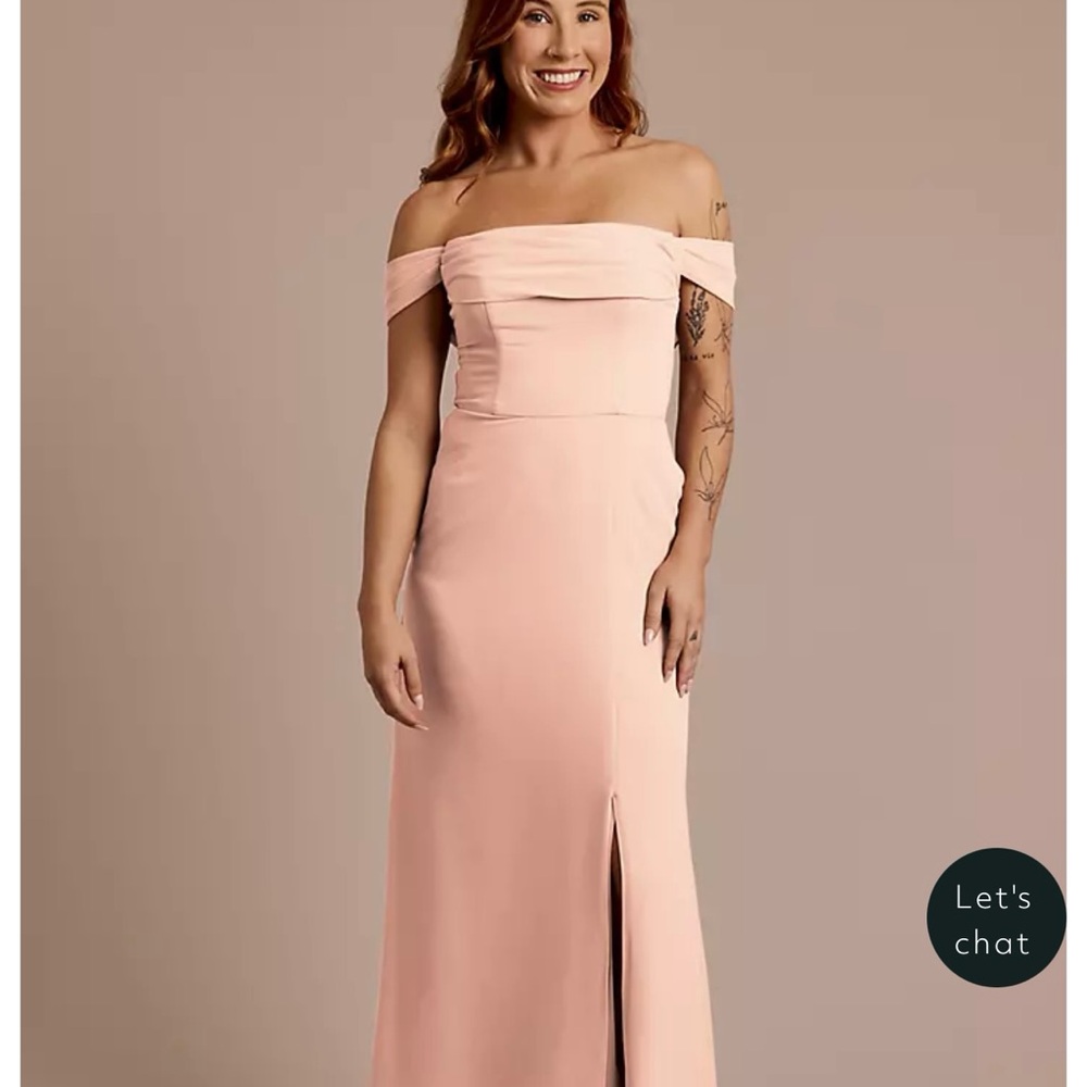 Elegant Off-Shoulder Pink Dress